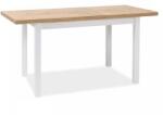 SIGNAL MEBLE Adam II étkezőasztal 100 x 60 cm, lancelot tölgy / fehér