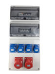 Ledo Tablou de distributie 32 module 685x330mm precablat echipat 2 prize 5 poli 3P+N+E 32A si 4 prize monofazice industriale 3 poli 16A 230V, cu protectie diferentiala (C10/2316)