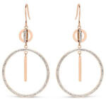  Victoria Rose gold színű fehér köves karika fülbevaló (VBKAB66500) - oliviashop