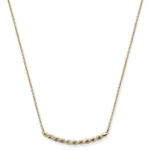  Victoria Arany színű fehér köves nyaklánc (VBKACA91745) - oliviashop