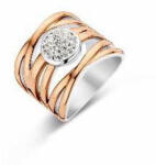  Victoria Rose gold színű fehér köves gyűrű (VBNCZ30258) - oliviashop