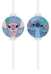  Disney Lilo és Stitch, A csillagkutya Angel papír szívószál, 4 db-os szett FSC (PNN96919)