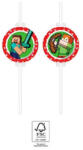  Minecraft Green papír szívószál, 4 db-os szett FSC (PNN95663) - oliviashop
