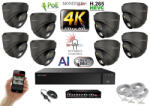  MS - AI Hybrid Light IP kamerarendszer 8 kamerával switchel 8 Mpix GD - 6482k8B