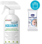 Chicco Nedves törlőkendő cumihoz 16 db + AQUAINT 500 ml (VP-F141585)