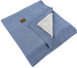  EKO Kötött takaró béléssel Farmer 100x80 cm (PLE-95-JEANS)