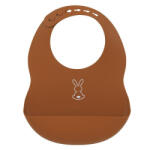  NATTOU Szilikon előke rögzítéssel terrakotta BPA mentes (877060)