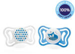  CHICCO Physio Light szilikon cumi 6-16 hónapos fiú - csillagok/róka 2 db (71033-21C)