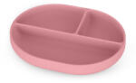  PETITE&MARS Szilikon osztott tányér, ovális Take&Match Dusty Rose 6m+ (717820)