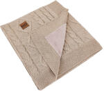  EKO Kasmír takaró szőrme béléssel Beige 100x80 cm (PLE-91-BEIGE)