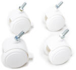  MIMIKO Kerekek biztosítóval fehér a kiságyhoz (M6000100)