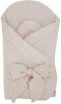 EKO Muszlin pólya kókusz kivehető betéttel és masnival Beige 75x75 cm (RO-34-BEIGE)