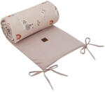  EKO Védőrács az ágyba VELVET My farm Powder pink 180x35 cm (0CH-06-MY-FARM)