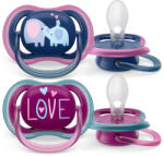 Philips SCF349/22 játszócumi Ultra air 18hó+ lányos (elefánt), 2db (9016599)