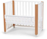 KinderKraft SELECT Koya fa gyermekágy rácsos funkcióval, beleértve a matracot White, Premium (KFKOYA00WHT0000)