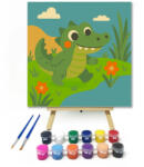  Vidám Krokodil a Tóparton - gyerek számfestő készlet