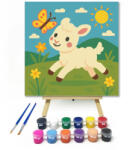  Vidám Bárányka a Rét Közepén - gyerek számfestő készlet