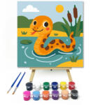 Számfestő Vidám Kígyó a Tóban - gyerek számfestő készlet (crea6700)