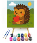  Aranyos Sün Almafaló - gyerek számfestő készlet