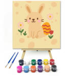 Számfestő Mosolygós Nyuszi a Virágok Között - gyerek számfestő készlet (crea6619)