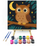  Cuki Bagoly az Éjszakai Ágon - gyerek számfestő készlet