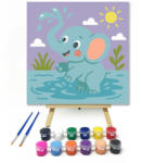  Vidám Kiselefánt a Vízi Kalandban - gyerek számfestő készlet