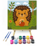 Számfestő Cuki Sünike és Az Almája - gyerek számfestő készlet (crea6694)