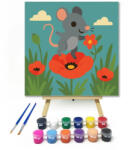 Számfestő Vidám Egérke a Pipacsmezőn - gyerek számfestő készlet (crea6633)
