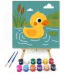  Vidám Kiskacsa a Tavon - gyerek számfestő készlet