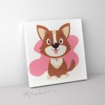 Makana Kutyus- Gyerek számfestő készlet (20x20 cm keretre feszített)