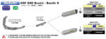 Arrow Exhaust Tobă finală ARROW Race-Tech pentru Suzuki GSX 1250 F 2010-2016, Titan