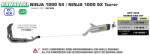 Arrow Exhaust Tobă finală ARROW Indy Race pentru Kawasaki Ninja 1000 SX Tourer 2021-2024, Aluminiu închis (Dark)