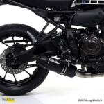 Arrow Exhaust Tobă finală ARROW Jet-Race pentru Yamaha TRACER 7 2021-2024, Oțel închis (Dark)