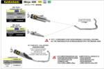 Arrow Exhaust Tobă finală ARROW Indy Race pentru Kawasaki NINJA 400 2023+, Aluminiu închis (Dark)