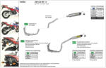 Arrow Exhaust Tobă finală ARROW Indy Race pentru Honda CBR 600 RR 2013-2016, Aluminiu închis (Dark)