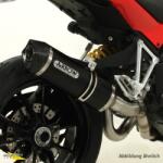 Arrow Exhaust Tobă finală ARROW Indy Race pentru Ducati Multistrada 1260 / 1260 S 2018-2020, Aluminiu închis (Dark)