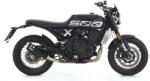 Arrow Exhaust Tobă finală ARROW REBEL pentru Brixton CrossFire 500 X 2021-, Oțel inoxidabil negru cu capac din aluminiu