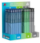 ICO Grafitceruza display ICO Süni háromszög HB, B, 2B dark pasztell 184 darabos (9130047005) - nyomtassingyen