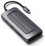 Satechi Multiport Adapter USB-C (2x USB-C, 2x USB-A, 2x 4K HDMI, czytnik kart micro/SD, Ethernet) (csillag szürke) (ST-UCMXAM)