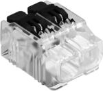 OBO Vezeték összekötő 2x 0, 2-4, 0mm2 univerzális, átlátszó, fekete működtető karral OBO 2054422 (61 HSK42) (2054422) - lumenet