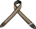 Levy's M8HTV-19 Gitárpánt, szõtt, bõr hátoldal, 5cm széles, 142cm hosszú, mintás (M8HTV-19)