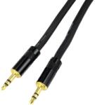 Proel CHLP175LU3 Szimmetrikus kábel, 3 m fekete, 2x 3, 5 mm Yongsheng sztereó jack dugó (CHLP175LU3)