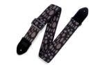 Levy's MC8VIN-002 Gitárpánt, nyomtatott mintával, bõr végekkel, pamut, 5cm széles, 88-152cm hosszú, mintás (MC8VIN-002)
