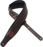 Levy's MSS2-DBR Gitárpánt, egyedi minta, hab béléssel és bõr hátlap, állítható: 93-129cm, sötétbarna (MSS2-DBR)