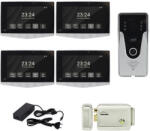 PNI Interfon video PNI DF780 cu 1 monitor, ecran 7 inch, slot card, comanda 2 porti, inregistrare miscare eveniment
