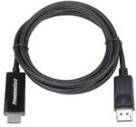PremiumCord DisplayPort HDMI Átalakító Fekete 2m kportadk01-02 (kportadk01-02)