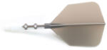 Cuesoul Fluturas si tija darts Cuesoul ROST T19, gri-alb, fluturas Big Wing si tija medie (CS680774)