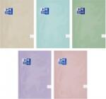 OXFORD Caiet Oxford Touch Pastel, A5 96 file, coperta plastifiata rigida soft touch, PEFC, margine liniata, patratele, diverse culori pastel 400175292