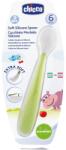 Chicco Мека силиконова лъжичка Chicco, Зелена, 6 m+ (N0413)