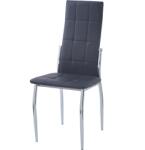  étkezőszék 100x46x52 Cm Műbőr Fekete